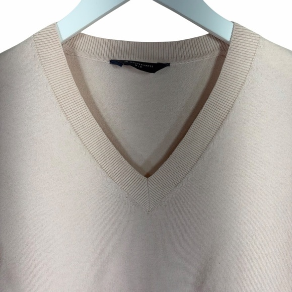 DENVER HAYES Light peach nude V-Neck Women's Sweater size small - Picture 7 of 14